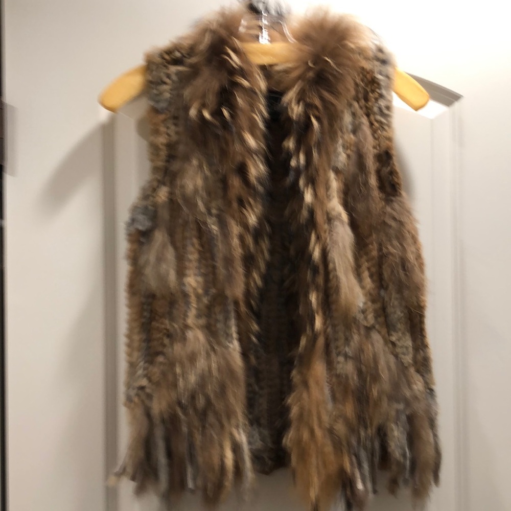Amazing fox real fur vest XS overland furs